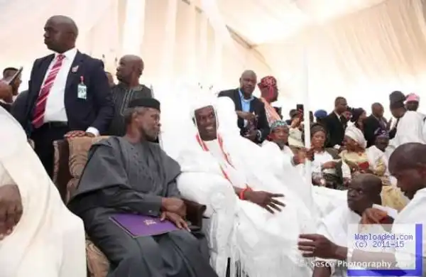 Photos Of V.P Yemi Osinbajo At Ooni Of Ife